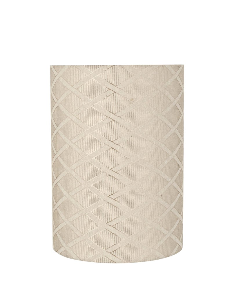Aspen Creative 31262 Transitional Drum (Cylinder) Shaped Spider Construction Lamp Shade in Tan, 8" wide (8" x 8" x 11") - Image 1